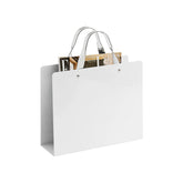 Suport ziare CLOE, alb, metal, 30x10x35 cm