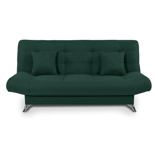 Canapea extensibila VIOLA, stofa verde - Elia 39, 192x89x48 cm