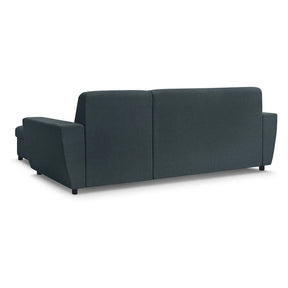 Coltar extensibil KIERTEN, universal, stofa clasica gri inchis- Opium 98, cu lada depozitare, 248x162x84 cm