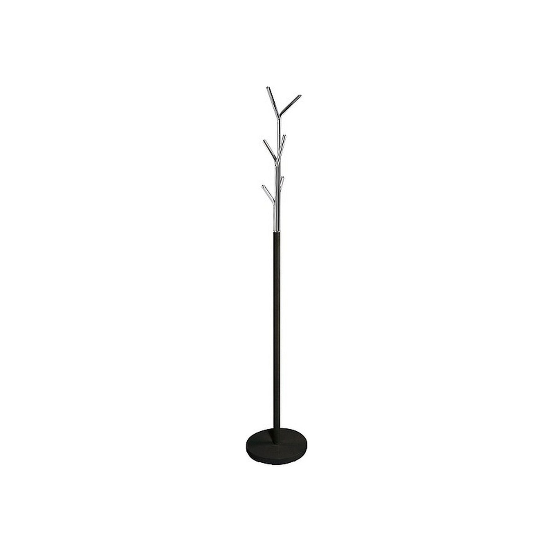 Cuier hol LETA, crom/negru, metal, Ø30x174 cm