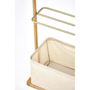 Suport umerase WU-31, stejar, metal/lemn masiv de bambus, 60x35x166 cm