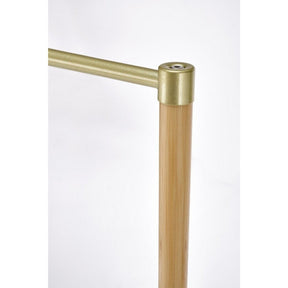 Suport umerase WU-31, stejar, metal/lemn masiv de bambus, 60x35x166 cm