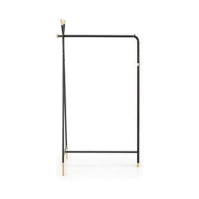 Suport umerase WU-32, negru, metal/lemn, 91x56x165 cm