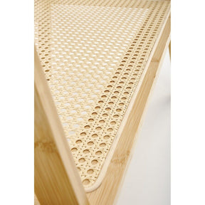 Suport umerase WU-33, stejar, lemn masiv bambus/ratan, 68x44x168 cm