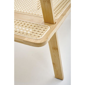 Suport umerase WU-33, stejar, lemn masiv bambus/ratan, 68x44x168 cm