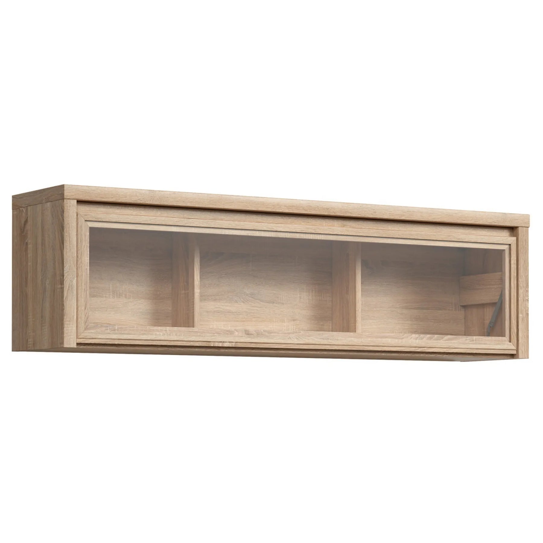 Vitrina suspendata KASPIAN, stejar sonoma, PAL, 144x31x40 cm