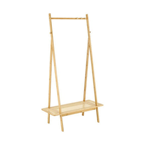Suport umerase WU-33, stejar, lemn masiv bambus/ratan, 68x44x168 cm