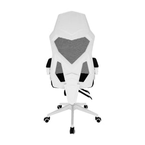 Scaun gaming YOKO, negru/alb, 60x65x113/123 cm