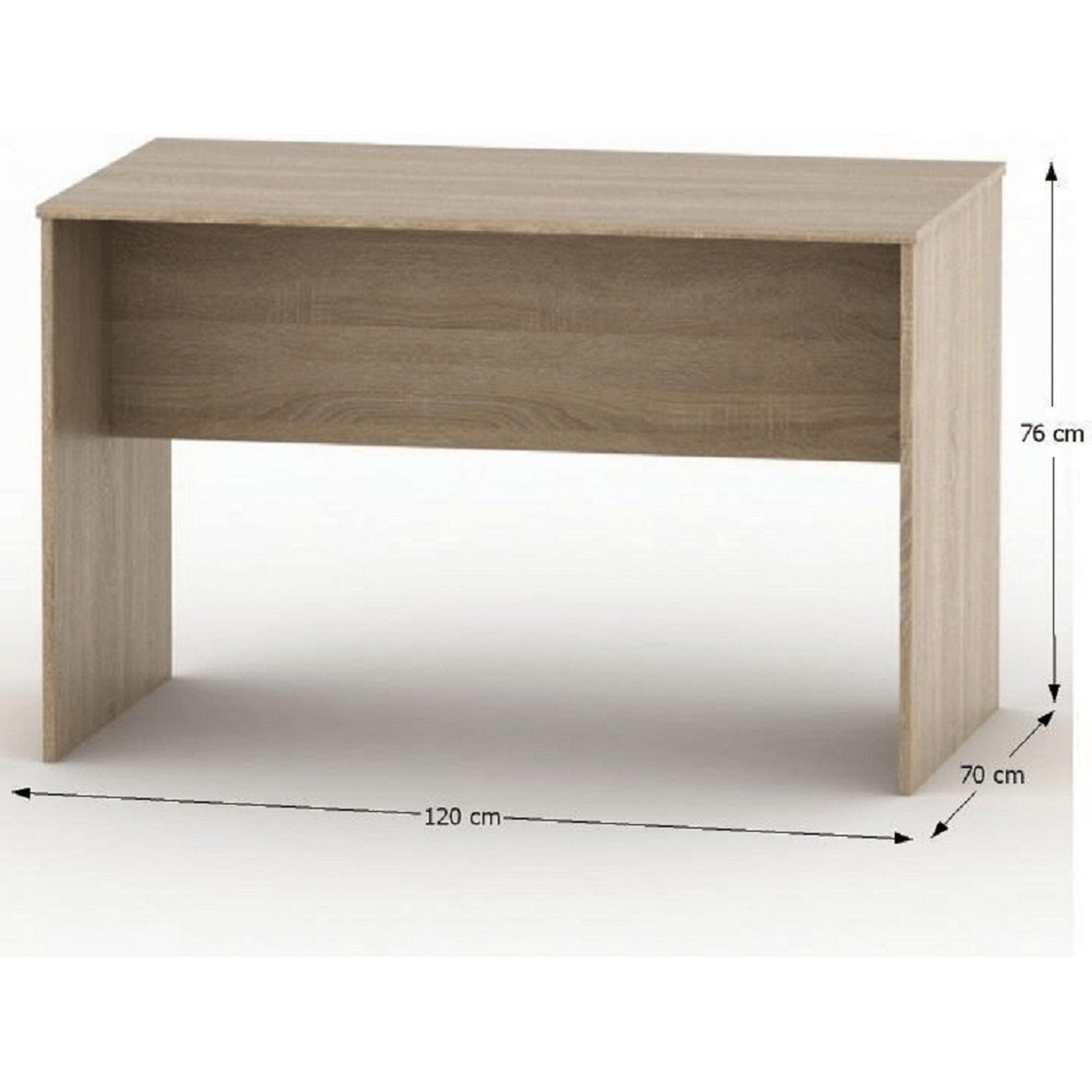 Masa birou TEMPO ASISTENT NEW 021 ZA, PAL melaminat, stejar sonoma, 120x76x70 cm