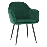 Fotoliu de design, catifea Velvet smarald, ZIRKON