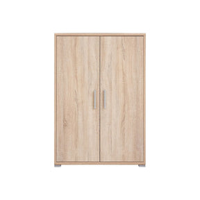 Dulap OFFICE, stejar sonoma, PAL laminat, cu 2 usi, 80x35x114 cm