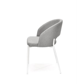 Scaun K486, stofa gri/alb, 51x57x77 cm
