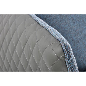 Scaun K448, gri deschis/albastru, 50x54x95 cm
