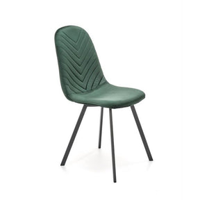 Scaun K462, stofa catifelata verde inchis, 45x57x82 cm