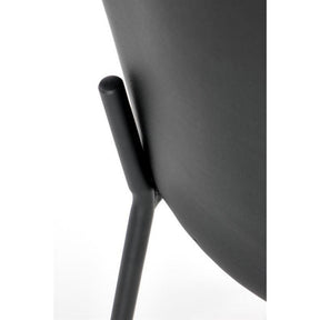 Scaun K471, stofa si piele ecologica gri, 50x58x85 cm