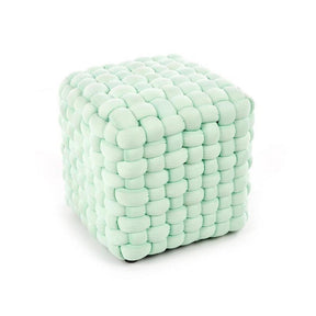 Taburet Rubik verde deschis, 35x35x35 cm