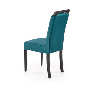 Scaun CLARION 2, negru/turcoaz, 42X58X97 cm