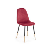 Scaun tapitat K379, rosu, 45x48x88 cm