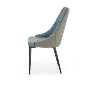 Scaun K448, gri deschis/albastru, 50x54x95 cm