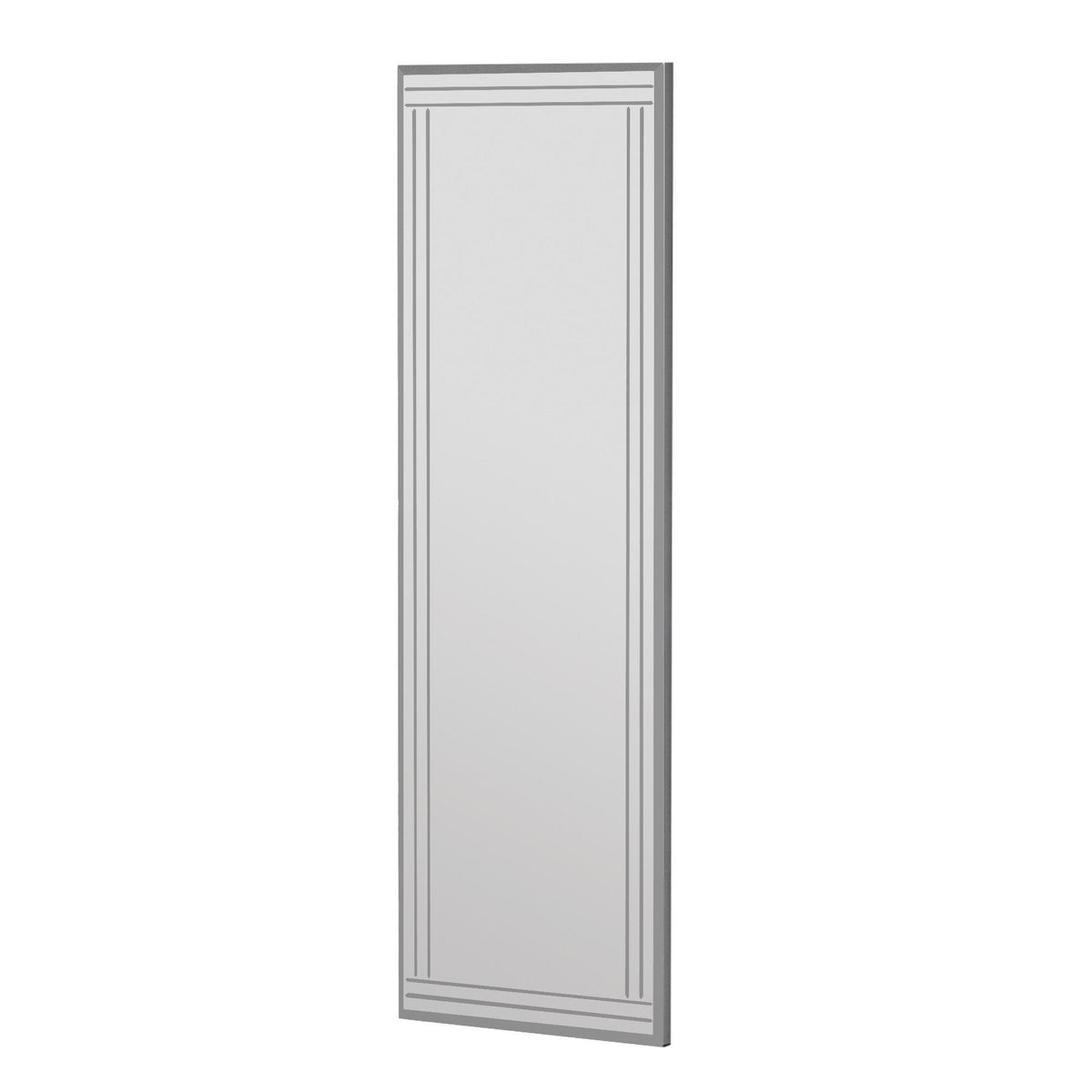 Oglinda perete Buhem, alb, sticla, 40x2x120 cm