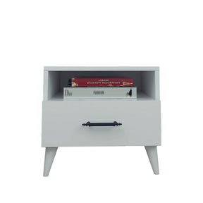 Noptiera Lavinia 501, alb, PAL, 45x35x47 cm