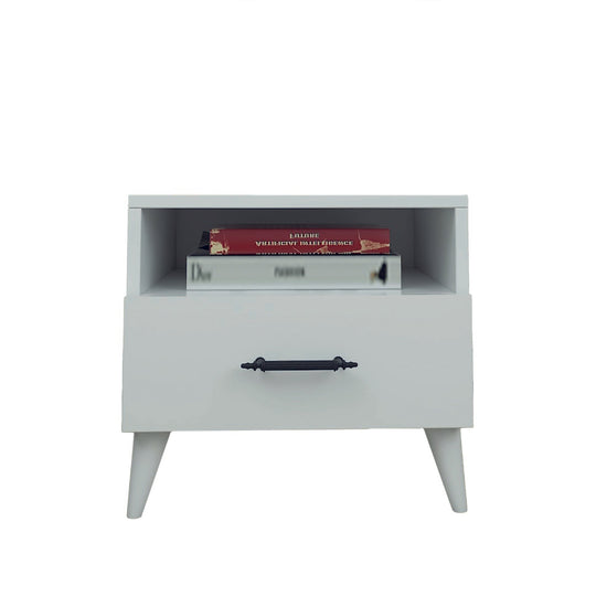 Noptiera Lavinia 501, alb, PAL, 45x35x47 cm