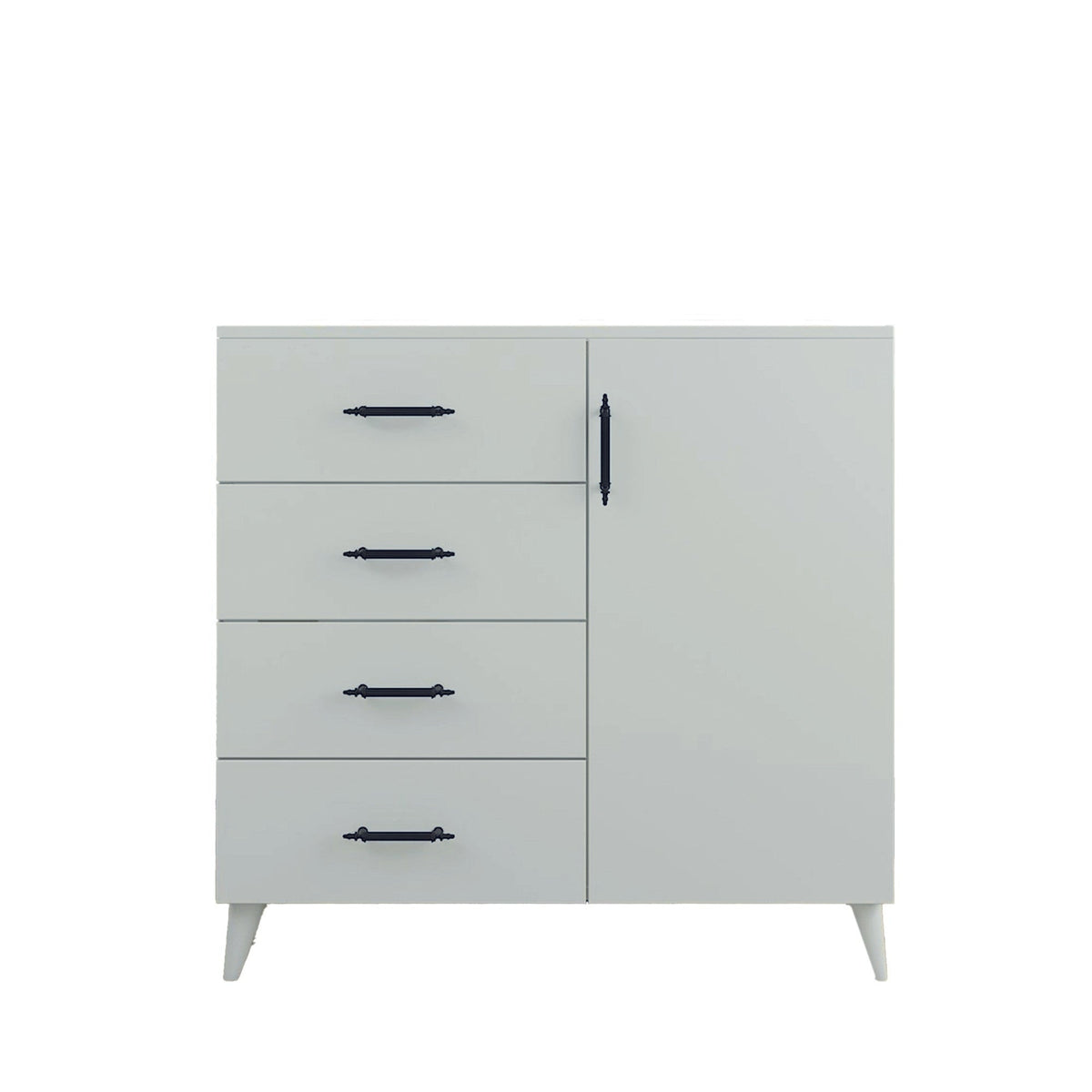 Comoda Lavinia 502, alb, PAL, 90x45x78 cm