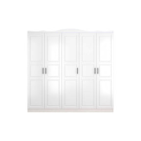 Dulap Bahar 605, alb, PAL, 175x50x188 cm