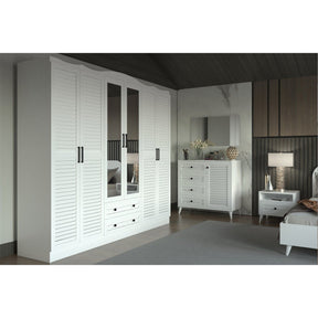 Dulap Nil 806, alb, PAL, 210x50x186 cm