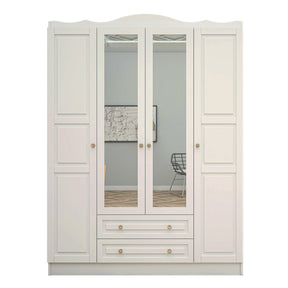 Dulap Tango 604, alb, PAL, 140x50x186 cm