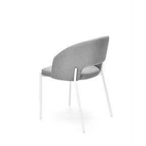 Scaun K486, stofa gri/alb, 51x57x77 cm