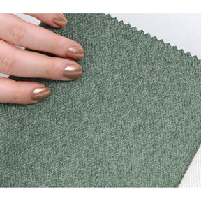 Taburet Copper 41, verde, material textil/bumbac, 40x42 cm