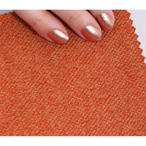 Taburet Copper 42, portocaliu, material textil/bumbac, 40x42 cm