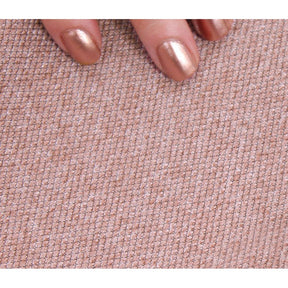 Taburet Copper 44, roz, material textil/bumbac, 40x42 cm