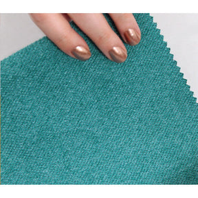 Taburet Copper 45, verde, material textil/bumbac, 40x42 cm