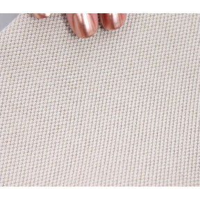 Taburet Copper 46, crem, material textil/bumbac, 40x42 cm
