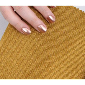 Taburet Copper 49, galben, material textil/bumbac, 40x42 cm
