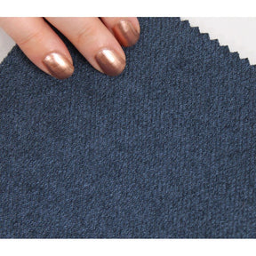 Taburet Copper 62, albastru, material textil/bumbac, 40x40x42 cm