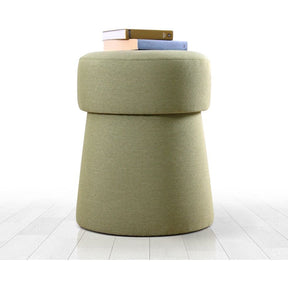 Taburet Beans, verde, bumbac/material textil, 40x50 cm