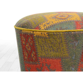 Taburet Rug v2, multicolor, material textil, 42x42 cm