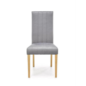 Scaun DIEGO 3, stofa catifelata gri deschis, 47x59x99 cm
