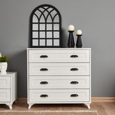 Comoda Tuvalle 046, alb, PAL, 90x41.5x86 cm
