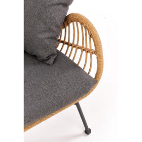 Canapea gradina IKARO XL, stejar/gri, 120x70x96 cm