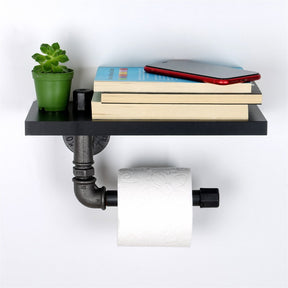 Suport hartie igienica BORURAF239, negru, 30x23x12 cm