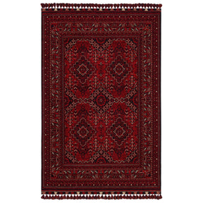 Covor, 160x230 cm, forma dreptunghiulara, material chenila acrilica/poliester, caramiziu, BHR 05 RED