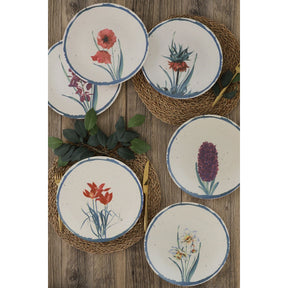 Set 6 platouri ST040406F022AD01M00MAS3T00, multicolor, ceramica 100%, 25 cm