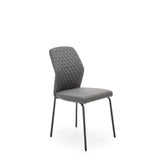 Scaun K461, stofa gri, 46x56x92 cm