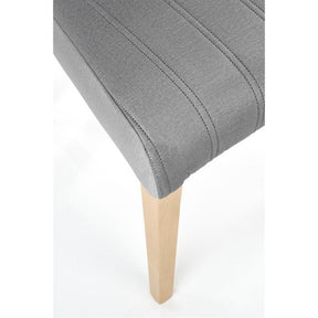 Scaun DIEGO 3, stofa catifelata gri deschis, 47x59x99 cm