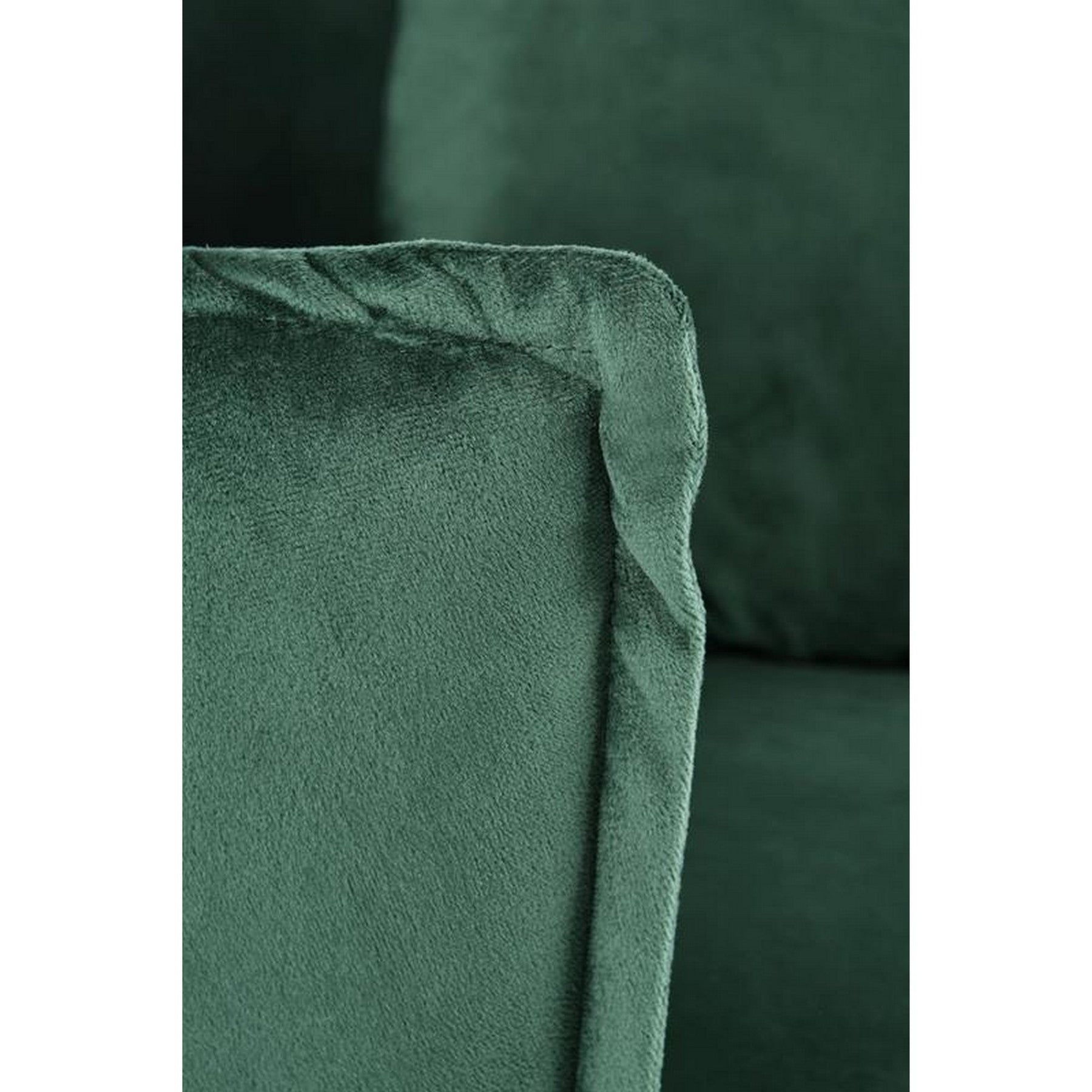 Fotoliu modern Almond, verde inchis/auriu, 90x90x87 cm