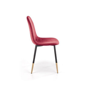Scaun tapitat K379, rosu, 45x48x88 cm